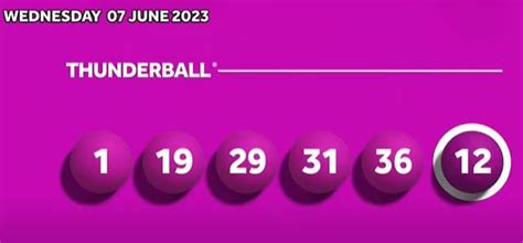 thunderball results for tonight please